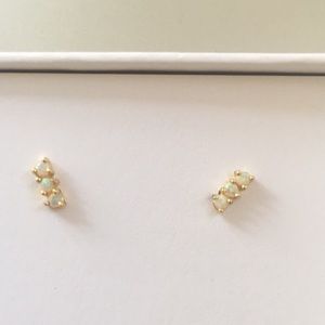 Opal Minimalist stud Earrings